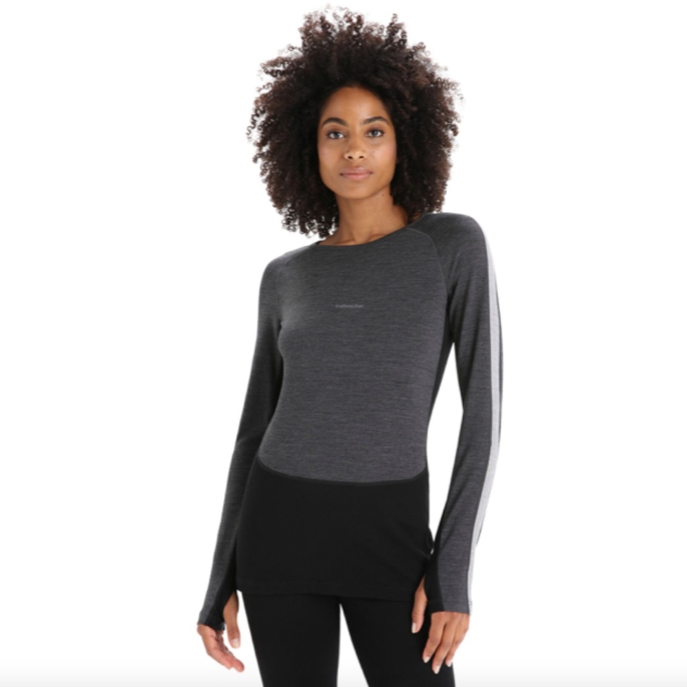 NWT Women's Icebreaker Merino ZoneKnit Leggings and Crew Set, L